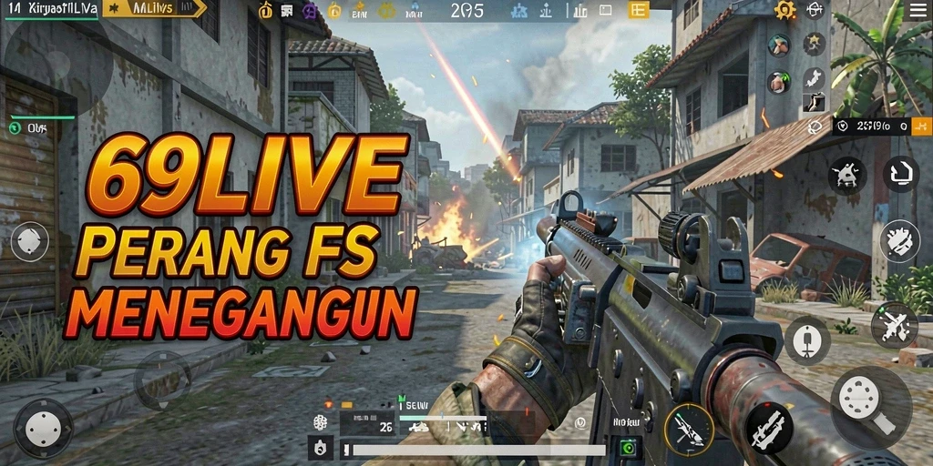 Screenshot gameplay 69LIVE yang menunjukkan aksi FPS yang mendebarkan.