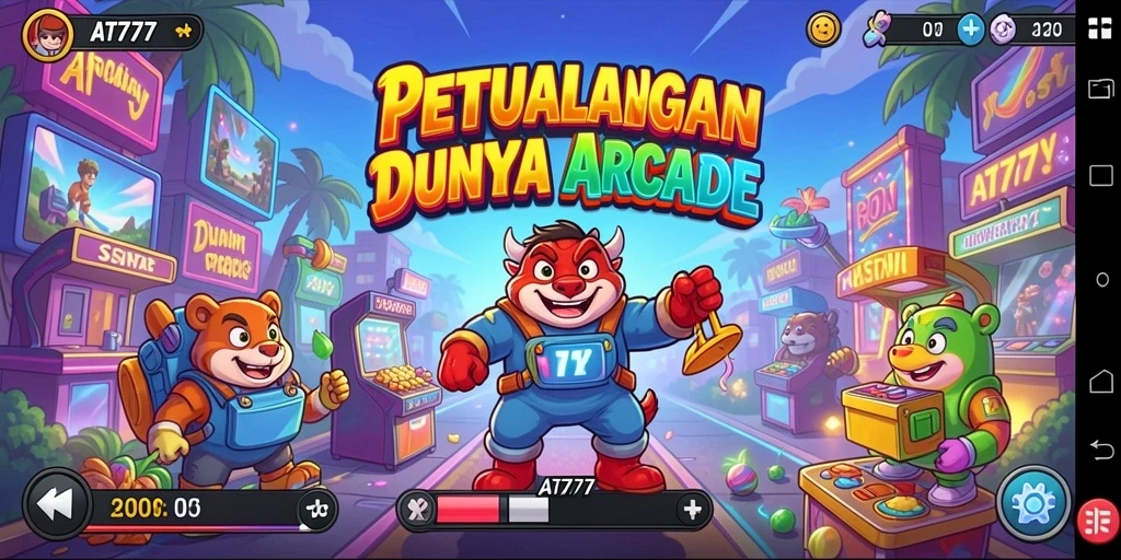 Tampilan gameplay seru dan penuh aksi dalam AT777.