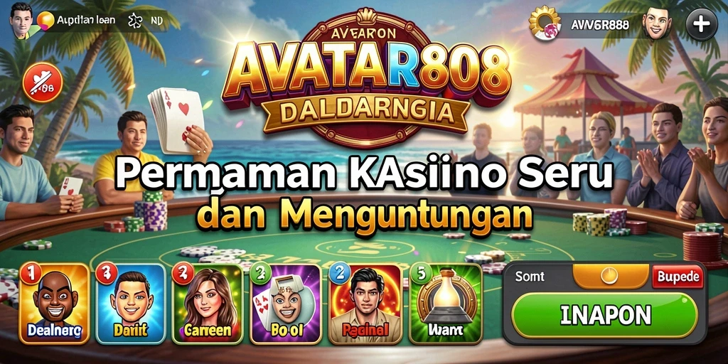 Tampilan gameplay Kasino yang menarik di AVATAR808.