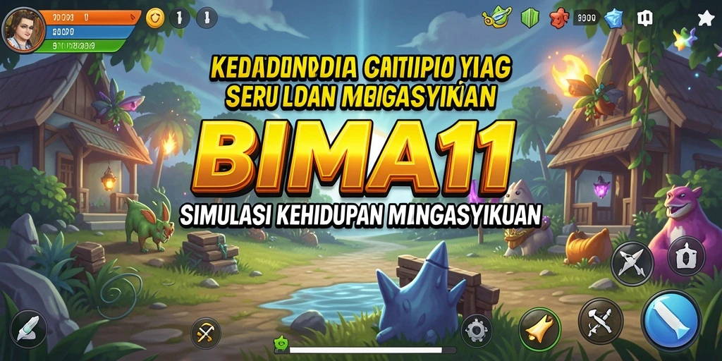 Tampilan gameplay BIMA11 yang menyerupai kehidupan nyata.