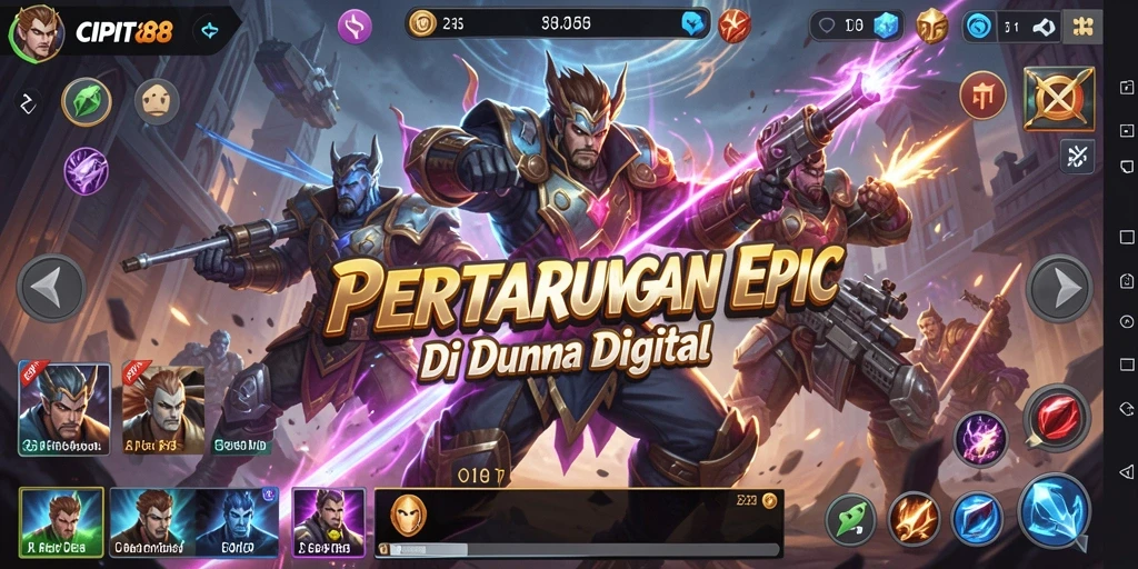 Screenshot CIPIT88 menampilkan aksi pertarungan yang mendebarkan.