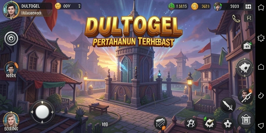 Screenshot utama DULTOGEL menampilkan tindakan seru dalam permainan Tower Defense.