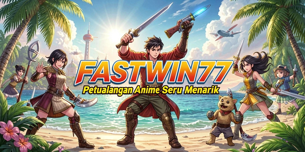 Tangkapan layar gameplay FASTWIN77 menunjukkan karakter Anime yang beraksi.