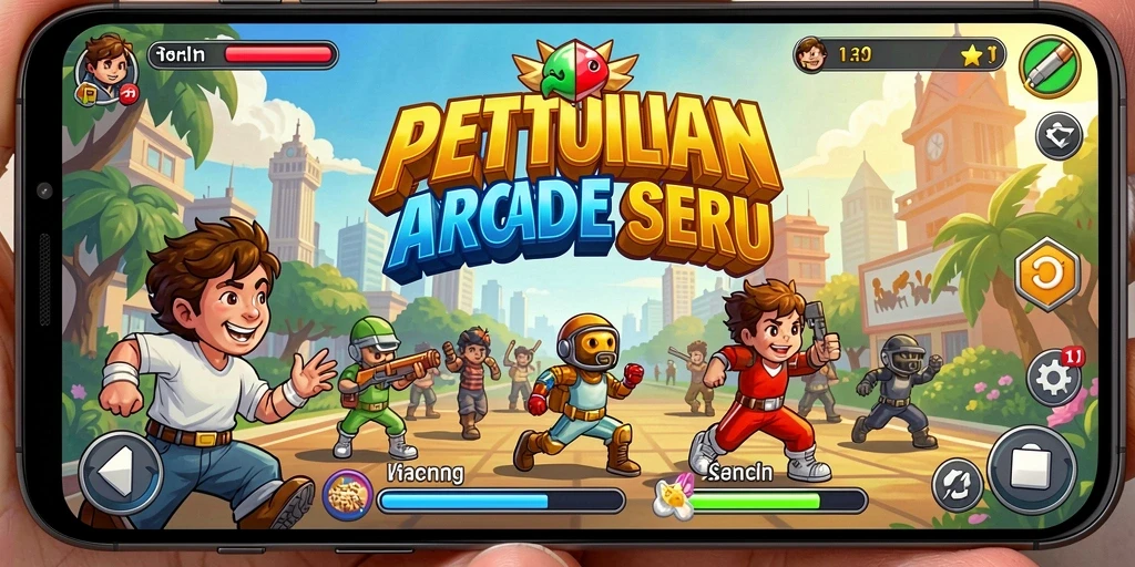 Screenshot gameplay HARAPJP yang menampilkan aksi seru dan tantangan di game Arcade.