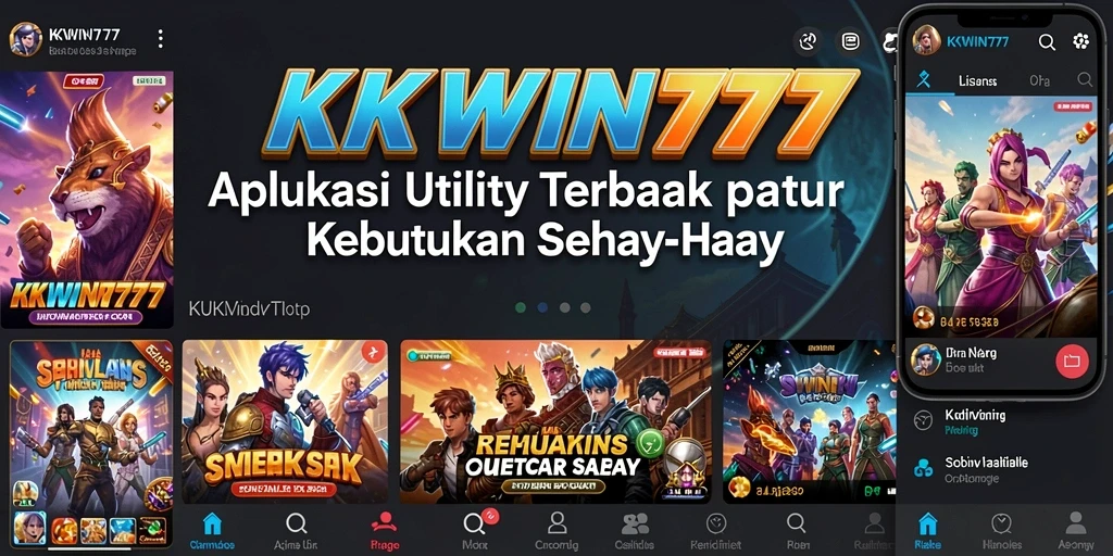 Tampilan screenshot KKWIN777 yang menampilkan beragam fitur utility.