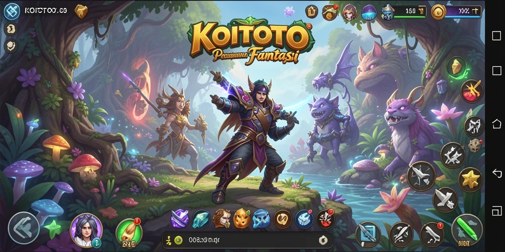 Tangkapan layar KOITOTO menampilkan gameplay menyenangkan dalam dunia fantasi.