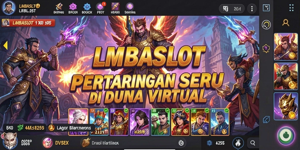 Tampilan gameplay LMBASLOT yang penuh aksi dan seru.