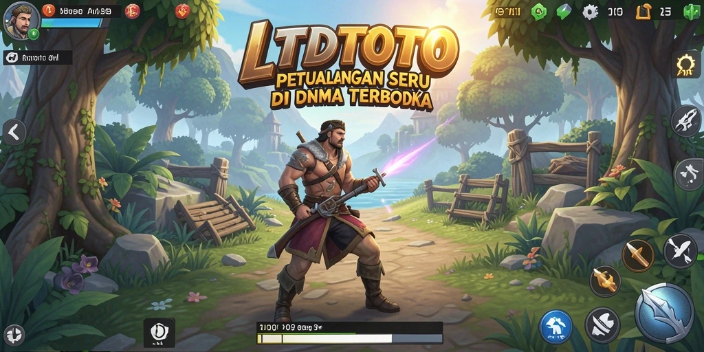 Tampilan gameplay menarik dalam LTDTOTO dengan aksi petualangan seru.