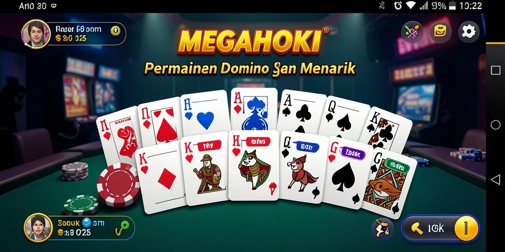 Screenshot gameplay MEGAHOKI yang seru dan menarik.