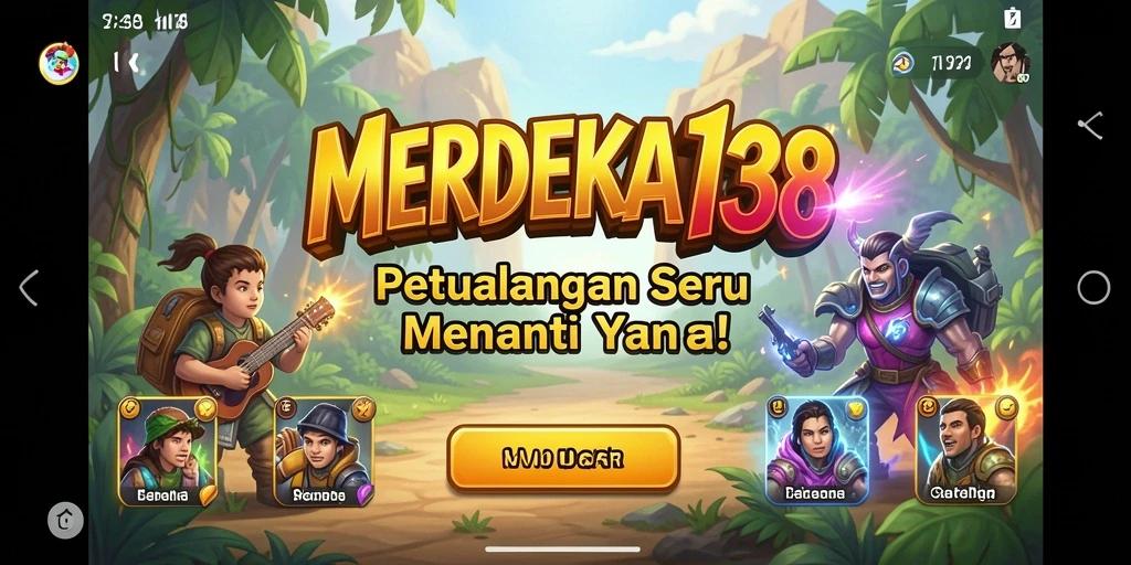 Screenshot gameplay MERDEKA138 yang menampilkan aksi seru dalam petualangan.