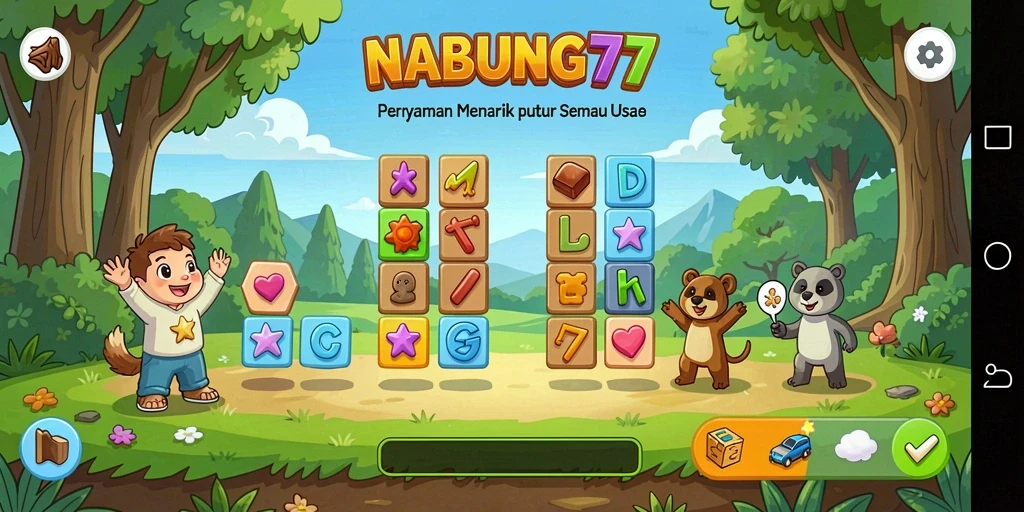 Tangkapan layar NABUNG77 menunjukkan gameplay yang seru dan menantang.
