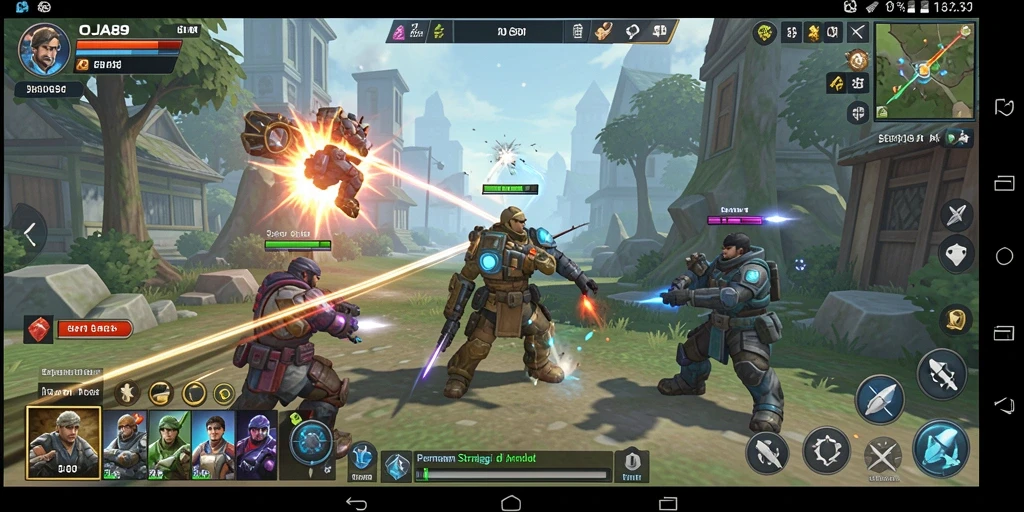 Tangkapan layar OJA89 menampilkan strategi dan pertempuran menarik dalam game SLG.