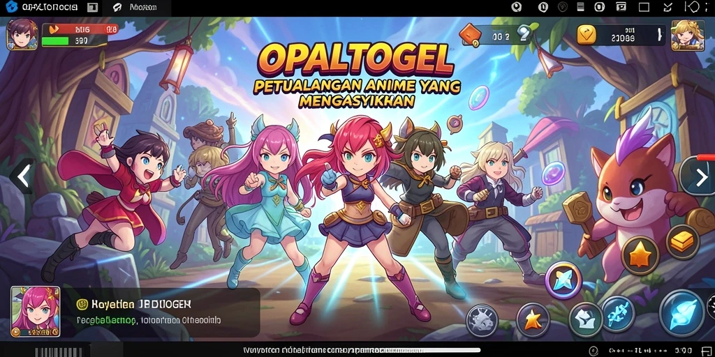 Gameplay OPALTOGEL yang penuh warna dan karakter anime yang menarik.