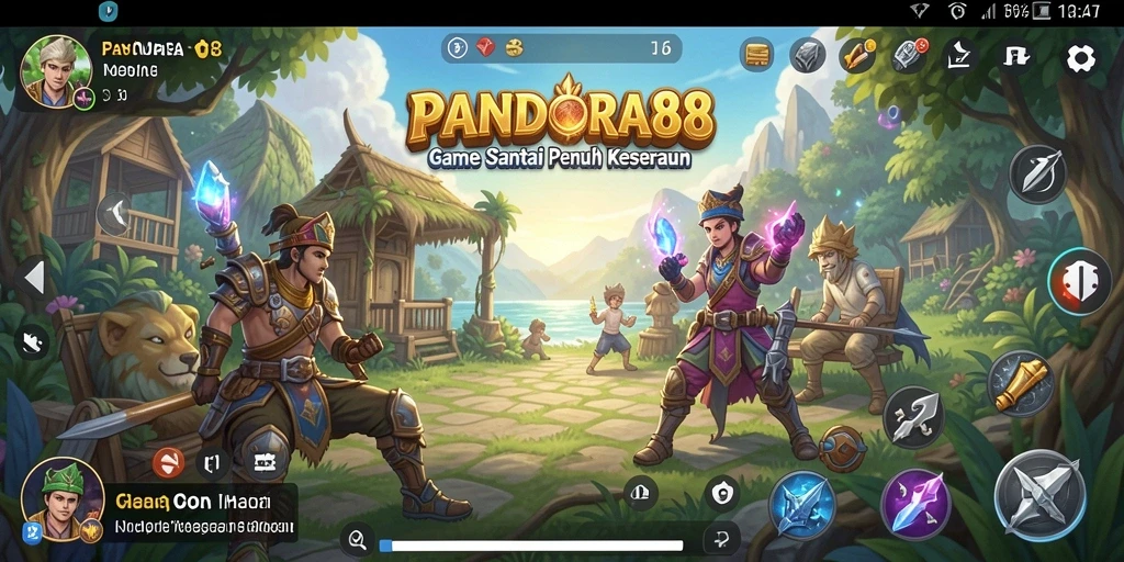 Tangkapan layar gameplay PANDORA88 yang ceria dan menarik.