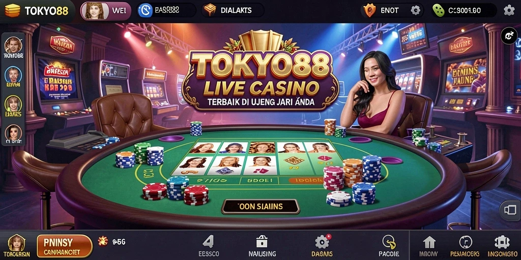 Screenshot gameplay menyenangkan dari TOKYO88 Live Casino.