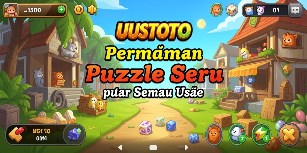 Tampilan screenshot gameplay UUSTOTO yang penuh tantangan dan keseruan.