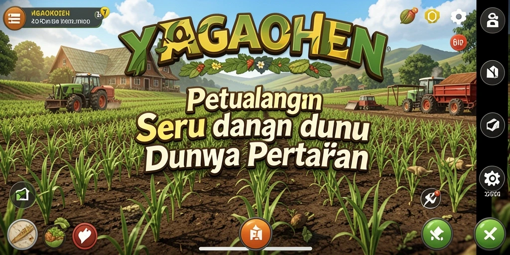 Tampilan gameplay menampilkan aktivitas bertani yang menarik dan interaksi sosial.